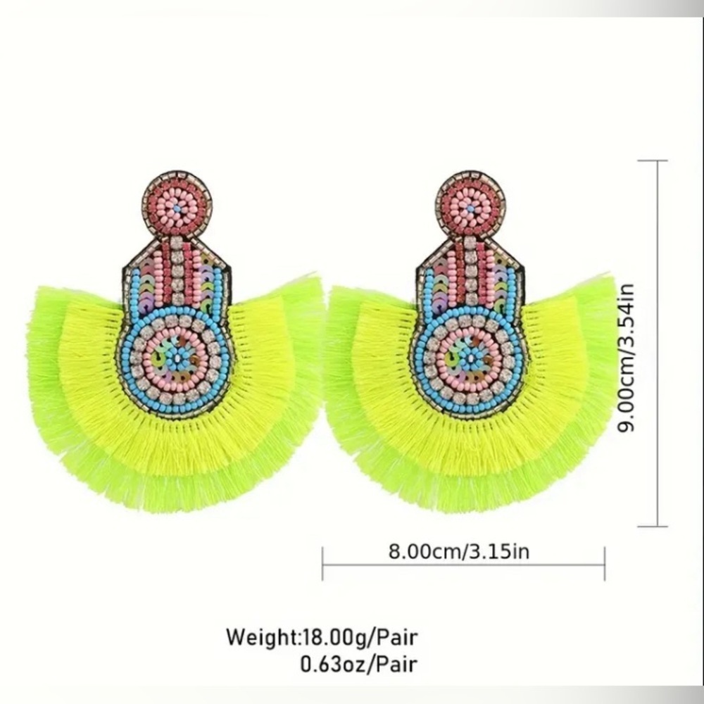 Gorgeous Tassel Earrings - Picture 2 of 2